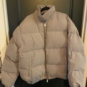 PacSun Lt. Gray Coaches Puffer Jacket
